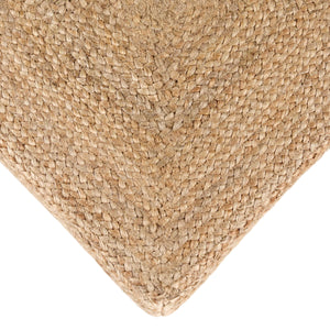 Jaipur Living Jaipur Living Sienna Braided Jute Triangle Pouf Artisan Woven Floor Seat for Boho Spaces 20"X20"X14" ACF100018