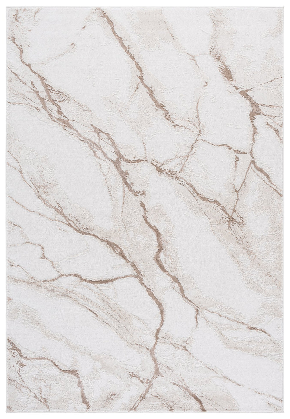 Safavieh Sable Elegant Ivory & Beige Medium Rectangle Area Rug - Modern Design For Cozy Living Spaces Ivory ,Beige 70% Polyester,30% Polypropylene Sab106a-5