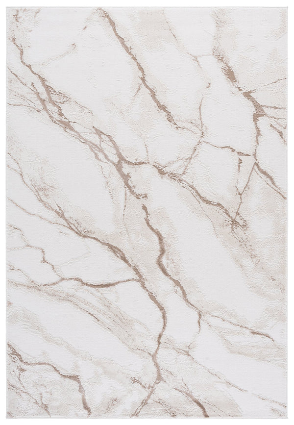 Safavieh Sable Elegant Ivory & Beige Medium Rectangle Area Rug - Modern Design For Cozy Living Spaces Ivory ,Beige 70% Polyester,30% Polypropylene Sab106a-5