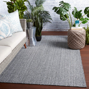Jaipur Living Jaipur Living Maracay Flatwoven Recycled Pet Indoor Outdoor Rug Neutral Dhurrie Style Black 2'X3' RUG149497