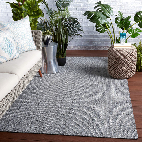 Jaipur Living Jaipur Living Maracay Flatwoven Recycled Pet Indoor Outdoor Rug Neutral Dhurrie Style Black 2'X3' RUG149497