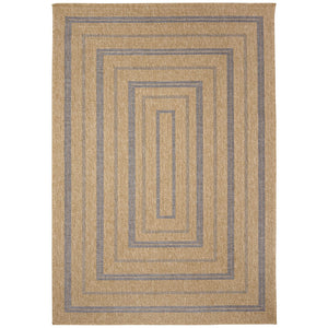 Trans Ocean Liora Manne Sahara Multi Border Indoor/Outdoor Area Rug - Stylish Geometric Design For Any Space Navy Polypropylene,Polyester Sah57718533