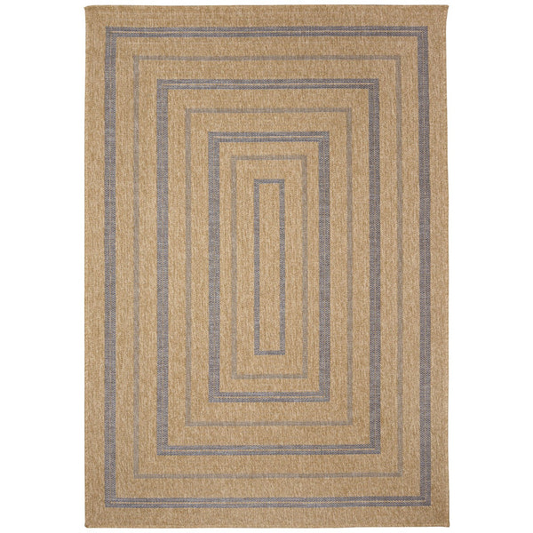 Trans Ocean Liora Manne Sahara Multi Border Indoor/Outdoor Area Rug - Stylish Geometric Design For Any Space Navy Polypropylene,Polyester Sah57718533