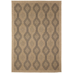 Trans Ocean Liora Manne Sahara Links Indoor/Outdoor Area Rug – Stylish Geometric Design For Versatile Spaces Natural Polypropylene,Polyester Sah45718612