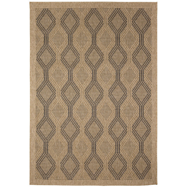 Trans Ocean Liora Manne Sahara Links Indoor/Outdoor Area Rug – Stylish Geometric Design For Versatile Spaces Natural Polypropylene,Polyester Sah45718612