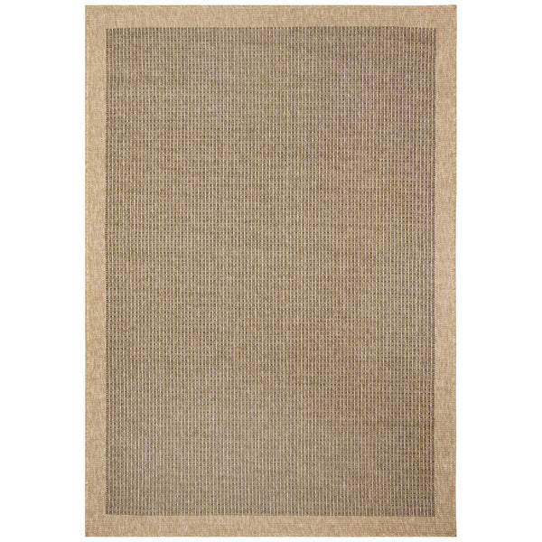Trans Ocean Liora Manne Sahara Texture Border Indoor/Outdoor Area Rug - Elegant, Versatile Design For Any Space Natural Polypropylene,Polyester Sah45719012