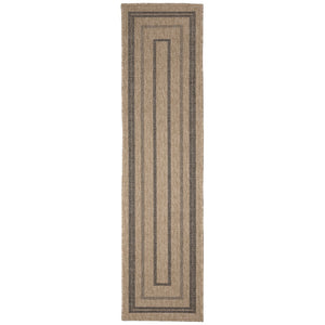 Trans Ocean Liora Manne Sahara Multi Border Indoor/Outdoor Area Rug - Stylish Geometric Design For Any Space Natural Polypropylene,Polyester Sahr8718512