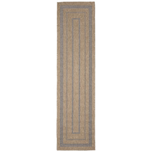 Trans Ocean Liora Manne Sahara Multi Border Indoor/Outdoor Area Rug - Stylish Geometric Design For Any Space Navy Polypropylene,Polyester Sahr8718533