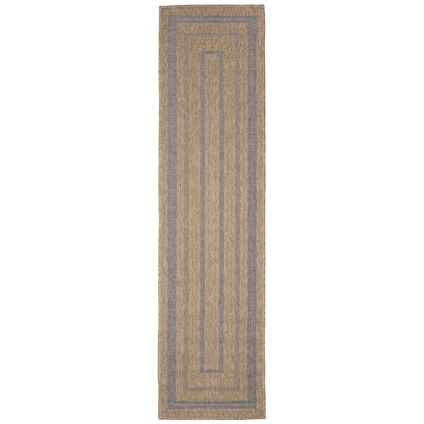 Trans Ocean Liora Manne Sahara Multi Border Indoor/Outdoor Area Rug - Stylish Geometric Design For Any Space Navy Polypropylene,Polyester Sahr8718533