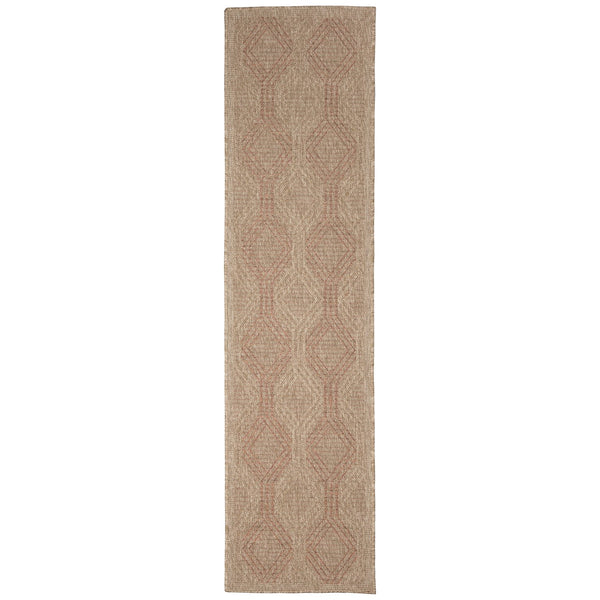 Trans Ocean Liora Manne Sahara Links Indoor/Outdoor Area Rug – Stylish Geometric Design For Versatile Spaces Rust Polypropylene,Polyester Sahr8718614