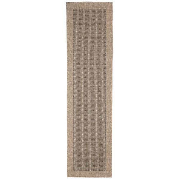 Trans Ocean Liora Manne Sahara Texture Border Indoor/Outdoor Area Rug - Elegant, Versatile Design For Any Space Natural Polypropylene,Polyester Sahr8719012
