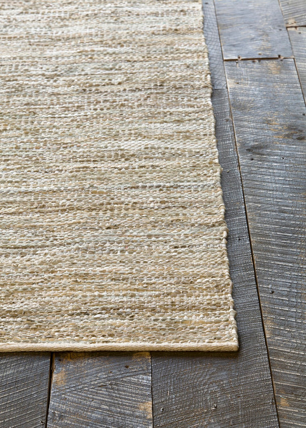 Chandra Rugs Hand-woven Reversible Leather Rug - Luxurious Handcrafted Design For Sophisticated Home Decor Style Ivory Leather,Cotton Sak3703-2676