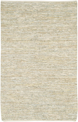 Chandra Rugs Hand-woven Reversible Leather Rug - Artisanal Elegance With 2 Stunning Designs For Every Space Ivory Leather,Cotton Sak3703-3656