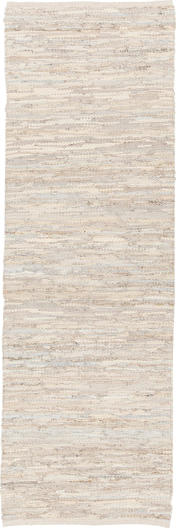 Chandra Rugs Hand-woven Reversible Leather Rug - Luxurious Handcrafted Design For Sophisticated Home Decor Style Ivory Leather,Cotton Sak3703-2676
