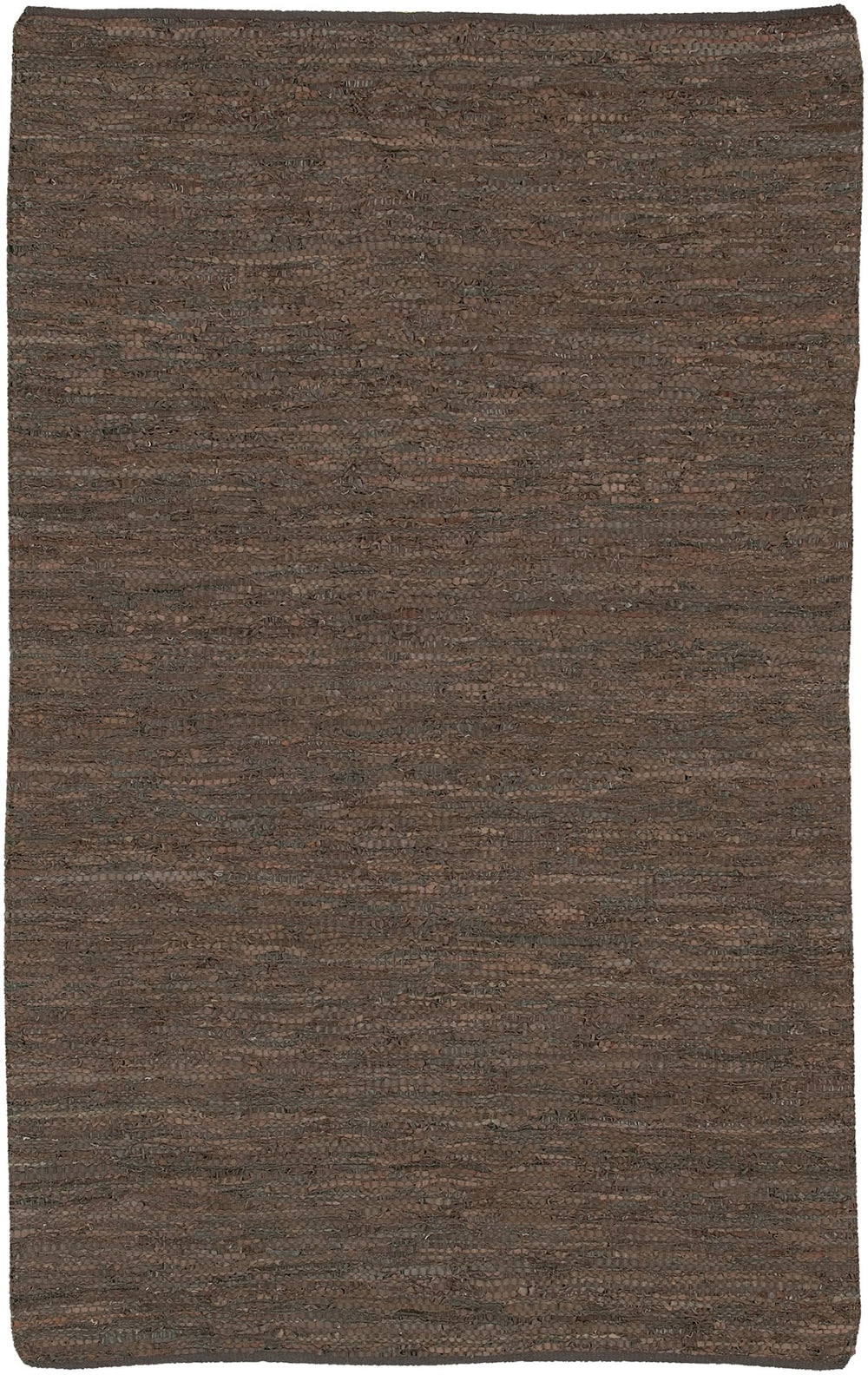 Chandra Rugs Hand-woven Reversible Leather Rug - Transform Your Home With Luxurious Style And Artisanal Elegance Brown Leather,Cotton Sak3704-576
