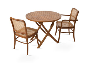 Soho Concept Salvatore Chair - Elegant Thonet-inspired Design With Solid Grade A Teak & Natural Cane Seat - Limited Stock! Natural  Soho-concept-dining-chair-14157