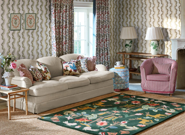 Brink & Campman Sanderson Forest Green/Multi 8'2" x 11'6"