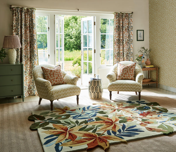 Brink & Campman Sanderson Robin's Beige/Brown/Blue/Green 8'2" x 11'6"