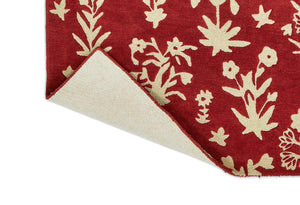 Brink & Campman Sanderson Woodland Red/White 8'2" x 11'6"