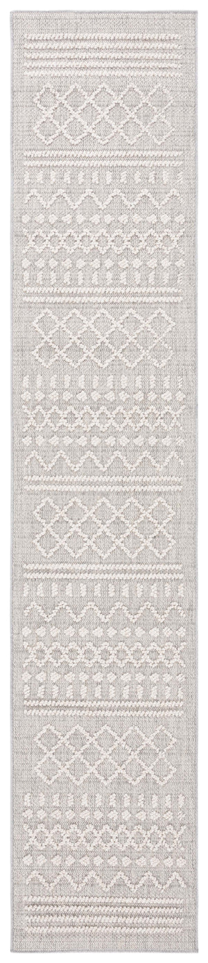 Safavieh Santorini Area Rug - Elegant Grey And Ivory Design, Durable Power Loomed Indoor/Outdoor Versatility Grey ,Ivory 92% Polypropylene,8% Polyester San102f-8