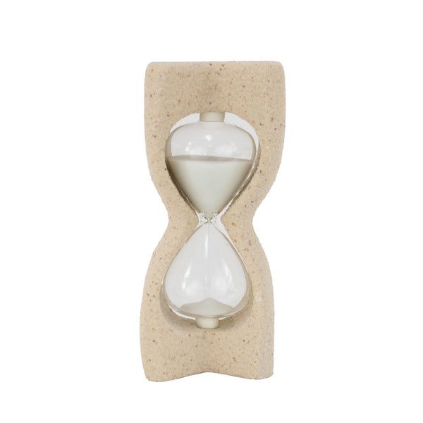 Zeugma Sand Timer Decor - Elegant 9-inch Hourglass With Resin Base & Natural Sand, Perfect For Home Or Office   Cf2239055