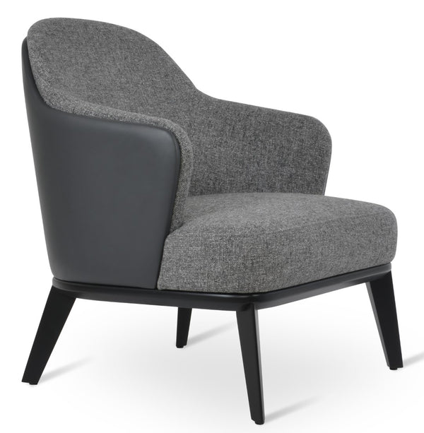 Soho Concept Saphire Armchair - Stylish Leatherette Seating With 2-year Guarantee, Perfect For Home & Office Use! Grey,Black  Soho-concept-dining-chair-12600