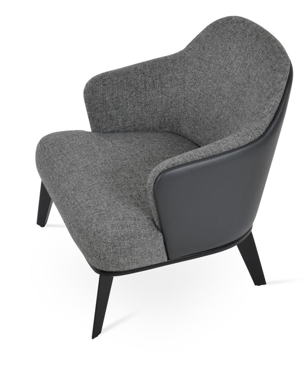 Soho Concept Saphire Armchair - Stylish Leatherette Seating With 2-year Guarantee, Perfect For Home & Office Use! Grey,Black  Soho-concept-dining-chair-13337