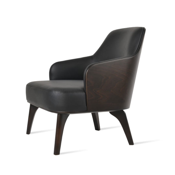 Soho Concept Saphire Armchair - Stylish Leatherette Seating With 2-year Guarantee, Perfect For Home & Office Use! Black  Soho-concept-dining-chair-13336