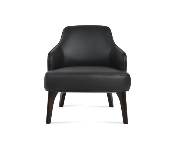 Soho Concept Saphire Armchair - Stylish Leatherette Seating With 2-year Guarantee, Perfect For Home & Office Use! Black  Soho-concept-dining-chair-12599