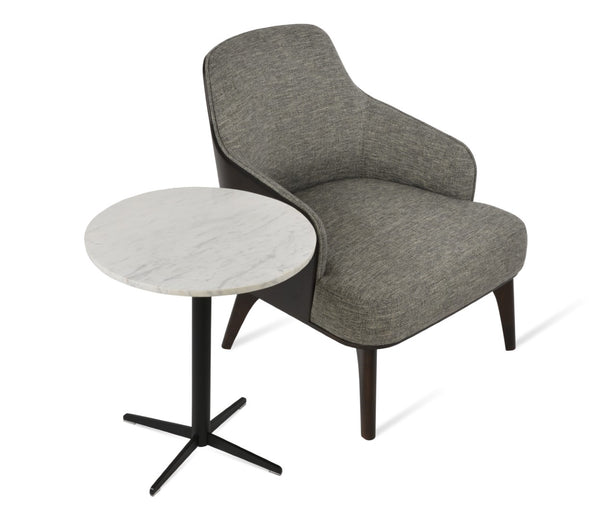 Soho Concept Saphire Armchair - Stylish Leatherette Seating With 2-year Guarantee, Perfect For Home & Office Use! Black  Soho-concept-dining-chair-12590