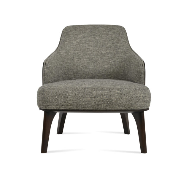 Soho Concept Saphire Armchair - Elegant Camira Era Fabric, 10-year Guarantee, Durable Walnut & Grey Design Walnut,Grey  Soho-concept-dining-chair-12593