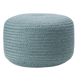 Jaipur Living Vibe by Jaipur Living Santa Rosa Handwoven Cylinder Pouf for Patio or Room Slate POF100509