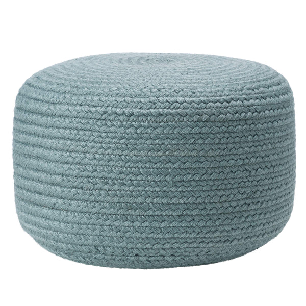 Jaipur Living Vibe by Jaipur Living Santa Rosa Handwoven Cylinder Pouf for Patio or Room Slate POF100509