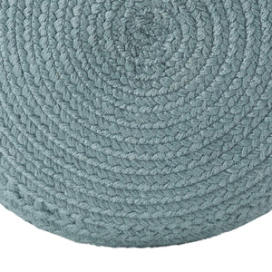 Jaipur Living Vibe by Jaipur Living Santa Rosa Handwoven Cylinder Pouf for Patio or Room Slate POF100509