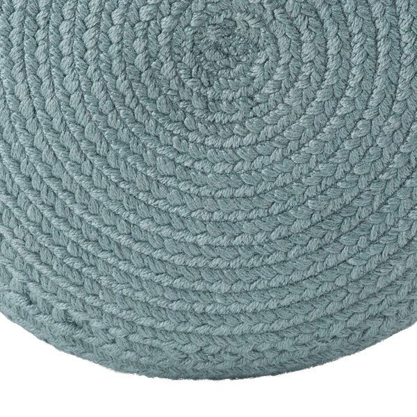 Jaipur Living Vibe by Jaipur Living Santa Rosa Handwoven Cylinder Pouf for Patio or Room Slate POF100509