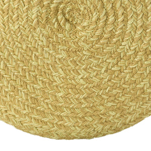 Jaipur Living Vibe by Jaipur Living Grayton Handwoven Jute Style Pouf for Coastal Outdoor Patios Yellow POF100537