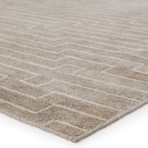 Jaipur Living Jaipur Living Alloy Hand Loomed Rayon Striped Rug for Modern Bedroom or Room RUG148904