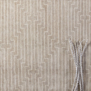 Jaipur Living Jaipur Living Alloy Hand Loomed Rayon Striped Rug for Modern Bedroom or Room RUG148904