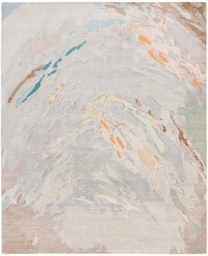 Safavieh Saint Tropez Hand Knotted Wool Silk Abstract Area Rug for Living Room Decor 10'-0" x 14'-0" SAT101F-10