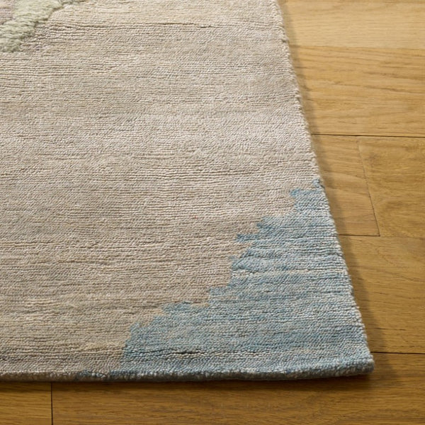 Safavieh Saint Tropez Hand Knotted Wool Silk Abstract Area Rug for Living Room Decor 6'-0" x 9'-0" SAT101F-6