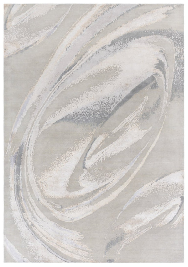 Safavieh Saint Tropez Hand Knotted Wool Silk Abstract Area Rug for Living and Dining Rooms SAT201F-6