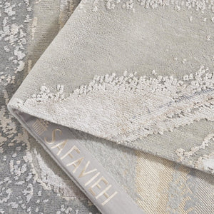 Safavieh Saint Tropez Hand Knotted Wool Silk Abstract Area Rug for Living and Dining Rooms SAT201F-6