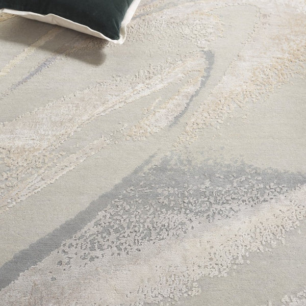 Safavieh Saint Tropez Hand Knotted Wool Silk Abstract Area Rug for Living and Dining Rooms SAT201F-6