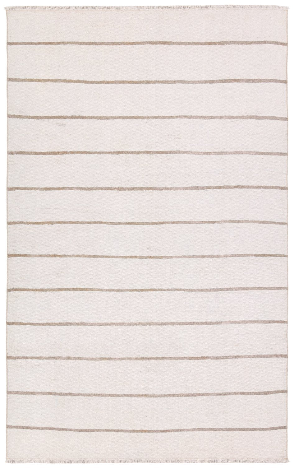 Jaipur Living Saveen Ryn Sav01 Powerloomed Machinemade 100% Polyester Lines Stripes Indoor Rug Ivory, Tan 100% Polyester, Recycled Misc Fibers Rug161227