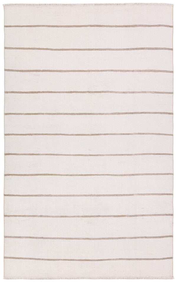 Jaipur Living Saveen Ryn Sav01 Powerloomed Machinemade 100% Polyester Lines Stripes Indoor Rug Ivory, Tan 100% Polyester, Recycled Misc Fibers Rug161227