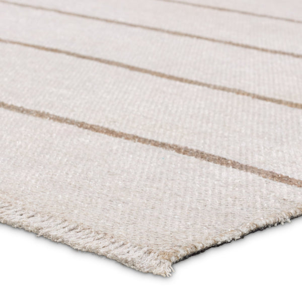 Jaipur Living Saveen Ryn Sav01 Powerloomed Machinemade 100% Polyester Lines Stripes Indoor Rug Ivory, Tan 100% Polyester, Recycled Misc Fibers Rug161227
