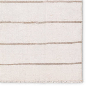 Jaipur Living Saveen Ryn Sav01 Powerloomed Machinemade 100% Polyester Lines Stripes Indoor Rug Ivory, Tan 100% Polyester, Recycled Misc Fibers Rug161227