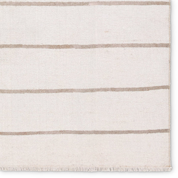Jaipur Living Saveen Ryn Sav01 Powerloomed Machinemade 100% Polyester Lines Stripes Indoor Rug Ivory, Tan 100% Polyester, Recycled Misc Fibers Rug161227