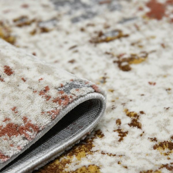 Savannah Abstract Power-loomed Polypropylene Rug with Carved High-low Pile Texture for Any Room