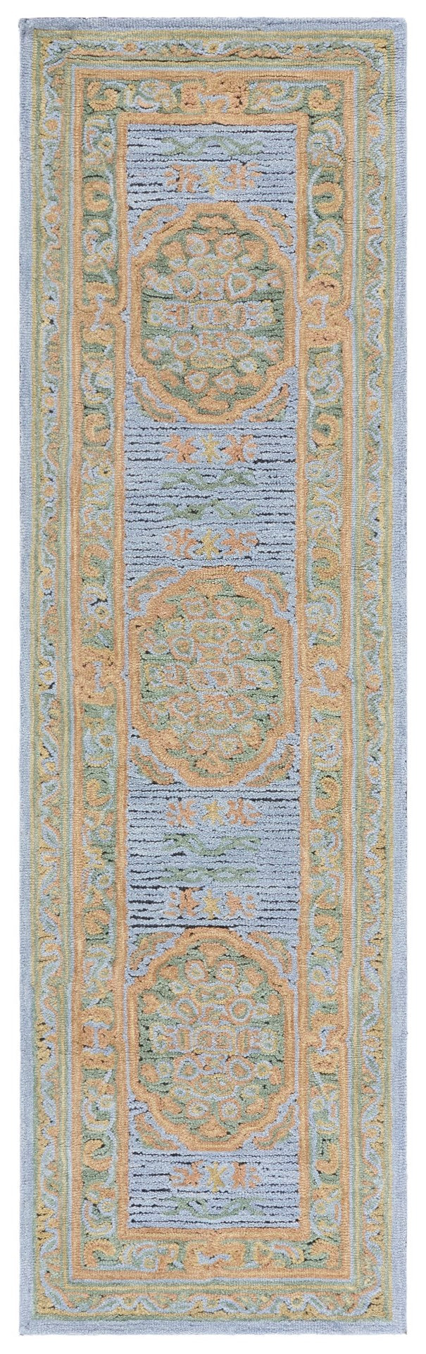 Safavieh Savonnerie Luxurious Hand-tufted Area Rug With Floral Motifs - Elegant Comfort For Any Space Pink ,Gold 80% Wool 20% Cotton Sav401m-8